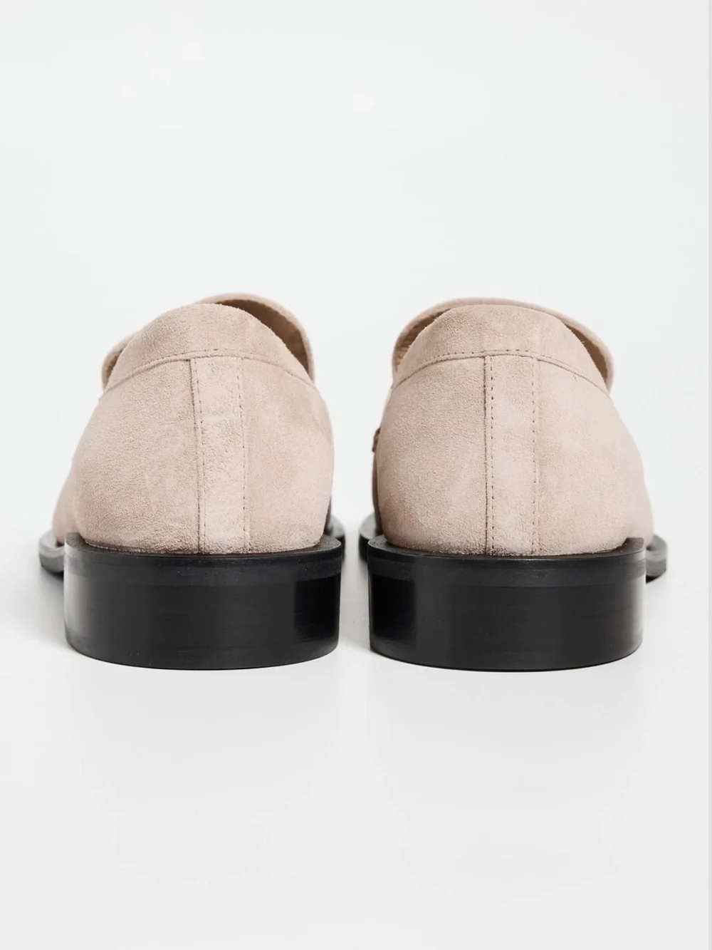 NEW Stuart Weitzman Palmer Sleek Loafers 6.5B Sabbia Beige Suede Leather Spain‎
